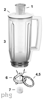 Bosch Universal Plus Blender Parts