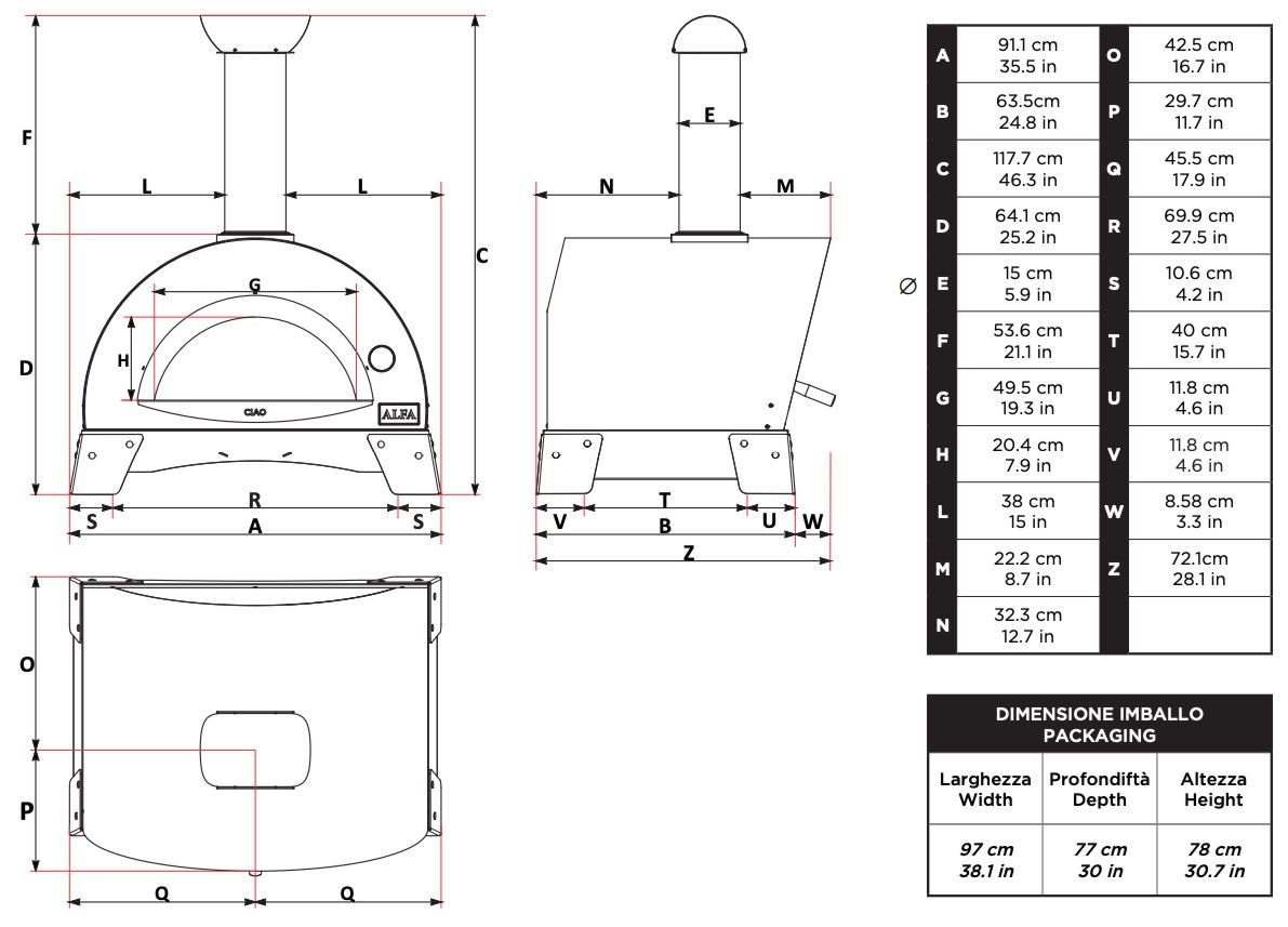 阿尔法乔烤箱尺寸