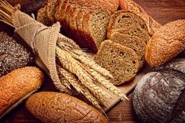 Homemade artisan whole grain breads
