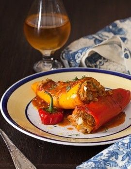 Peppers stuffed with basmati rice 辣椒和印度香米