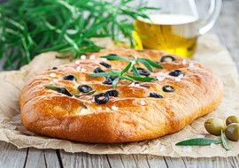 佛卡夏面包加橄榄