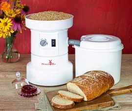 Grind flour for home baking in the WonderMill Electric